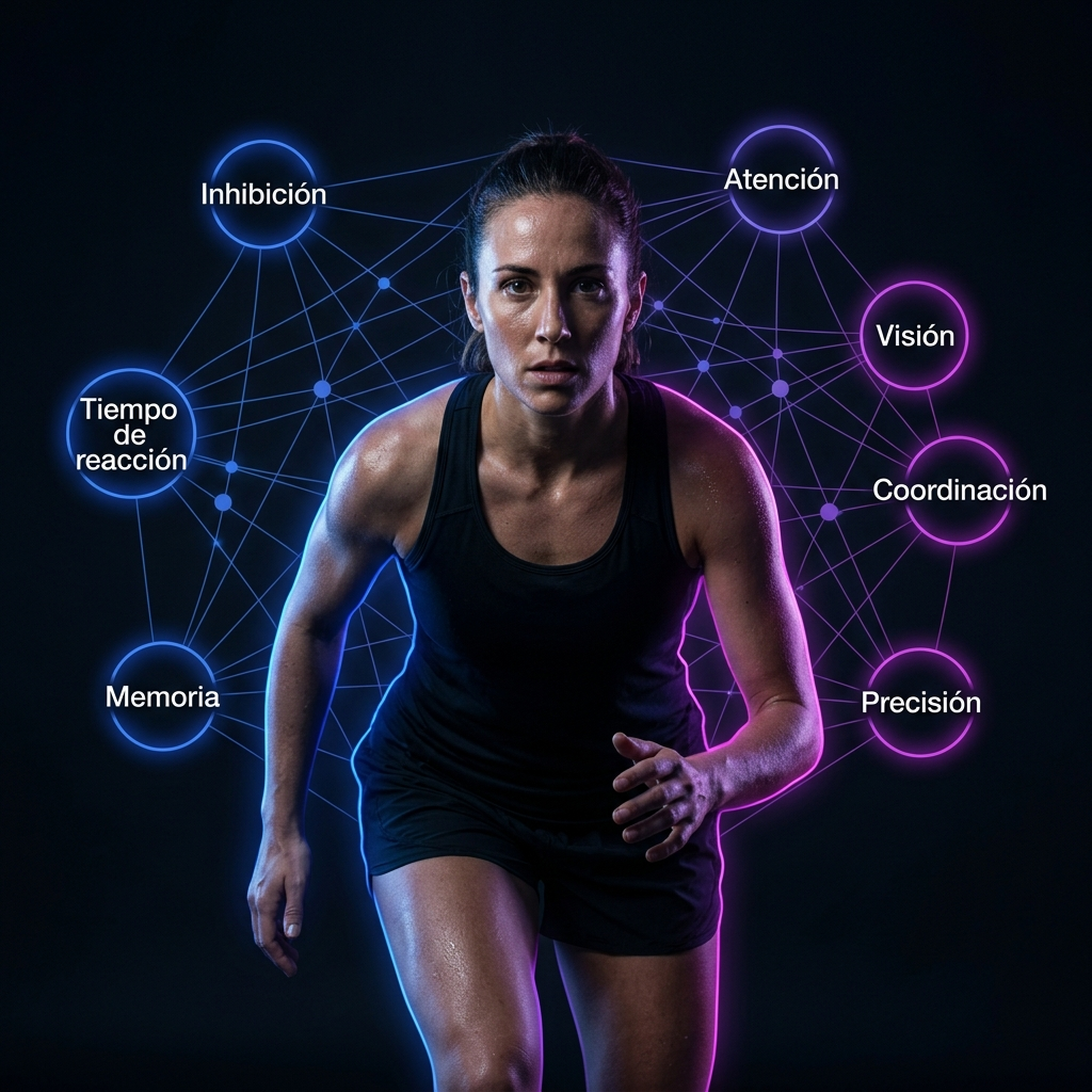 Atleta y red cognitiva: inhibición, tiempo de reacción, memoria, atención, visión, coordinación y precisión